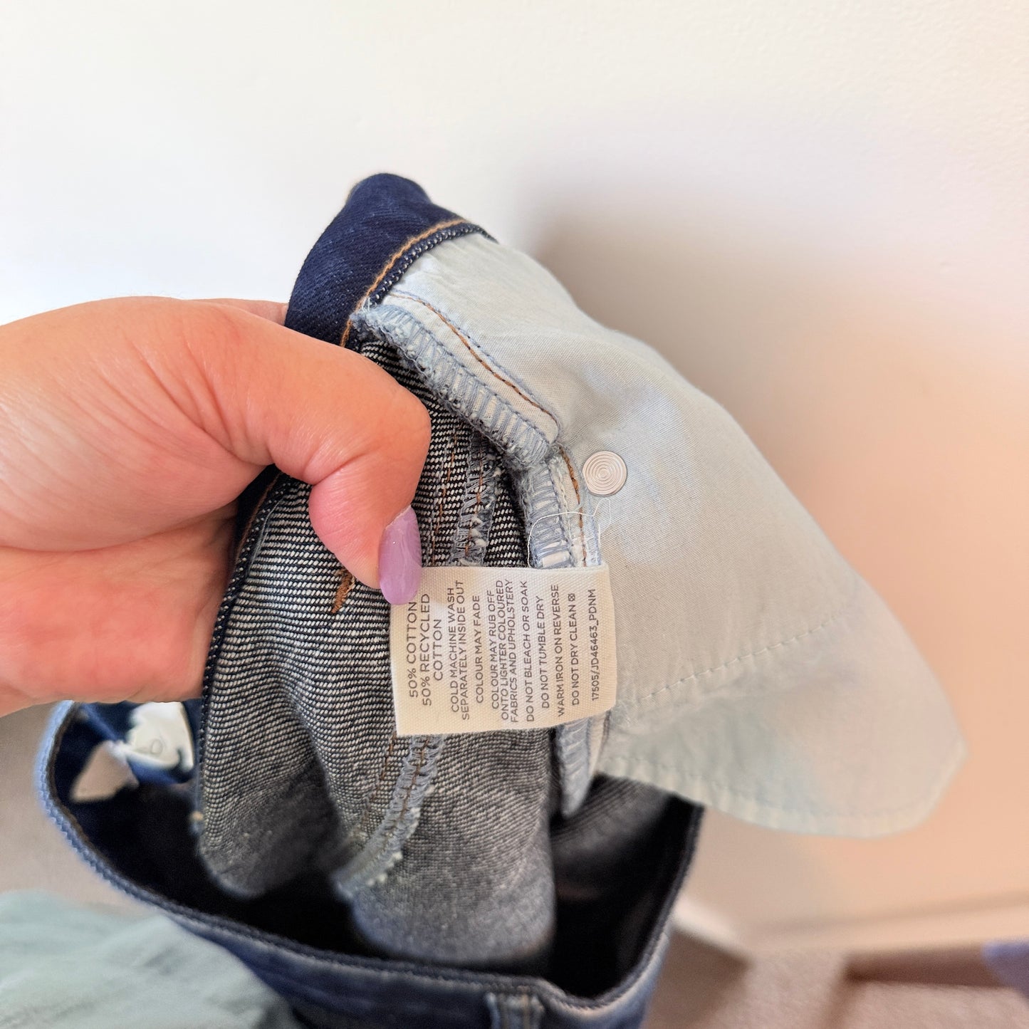 Glassons Dark Blue Denim Midi Skirt Size 10