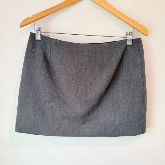 Glassons Black 100% Linen Belted Mini Skirt Size 10