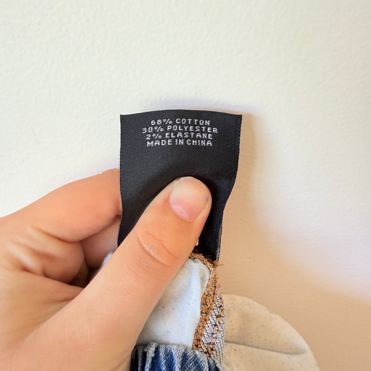 JEANSWEST Drawstring Denim Jeans/Joggers Light Wash - Size 8