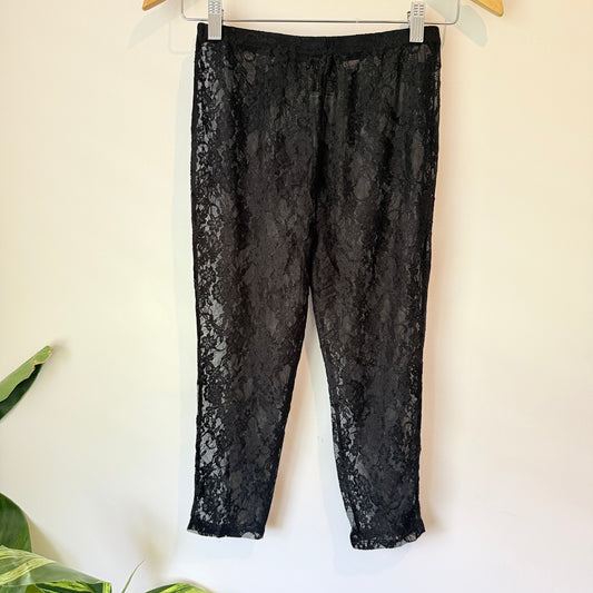 Glassons Black Lace Pants Size S
