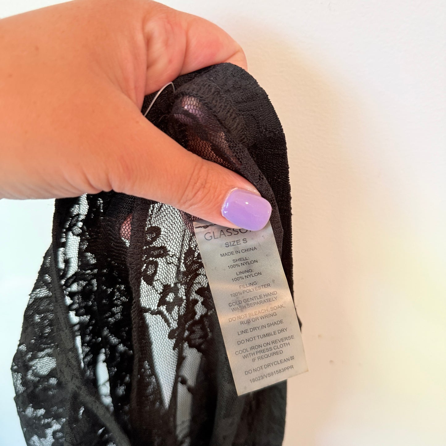 Glassons Black Lace Pants Size S