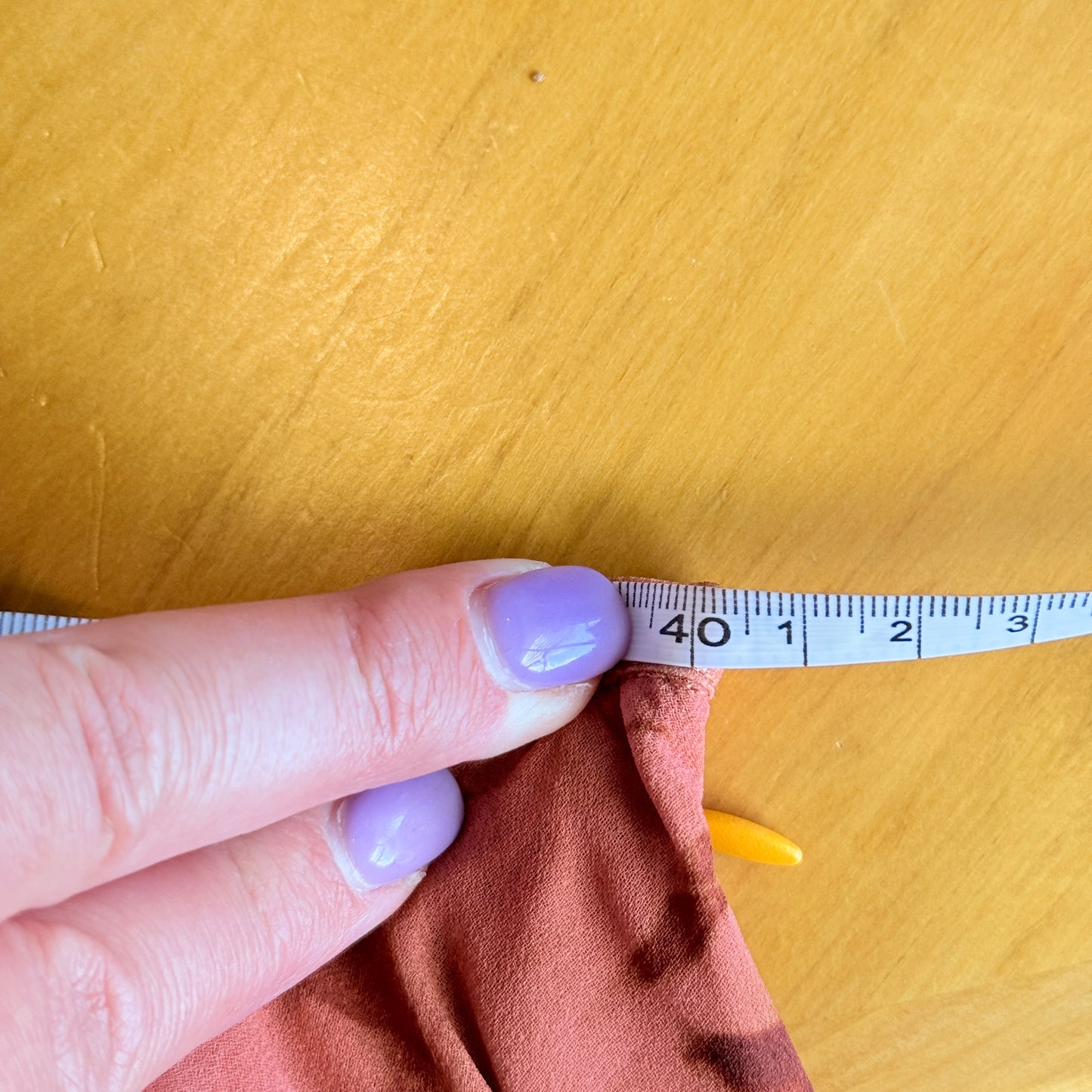 Glassons Rust Floral Asymmetrical Skirt Size 10 (12-14 fit)