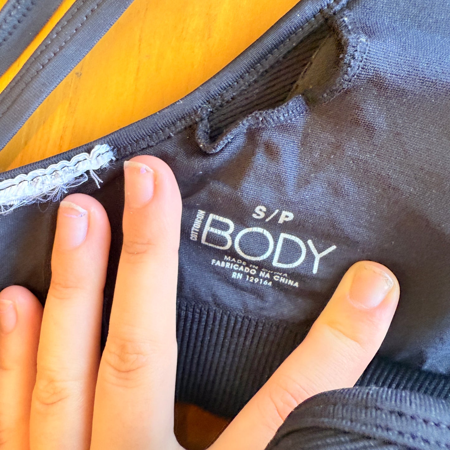 COTTON ON BODY Strappy Sports Bra Black - Size S/P