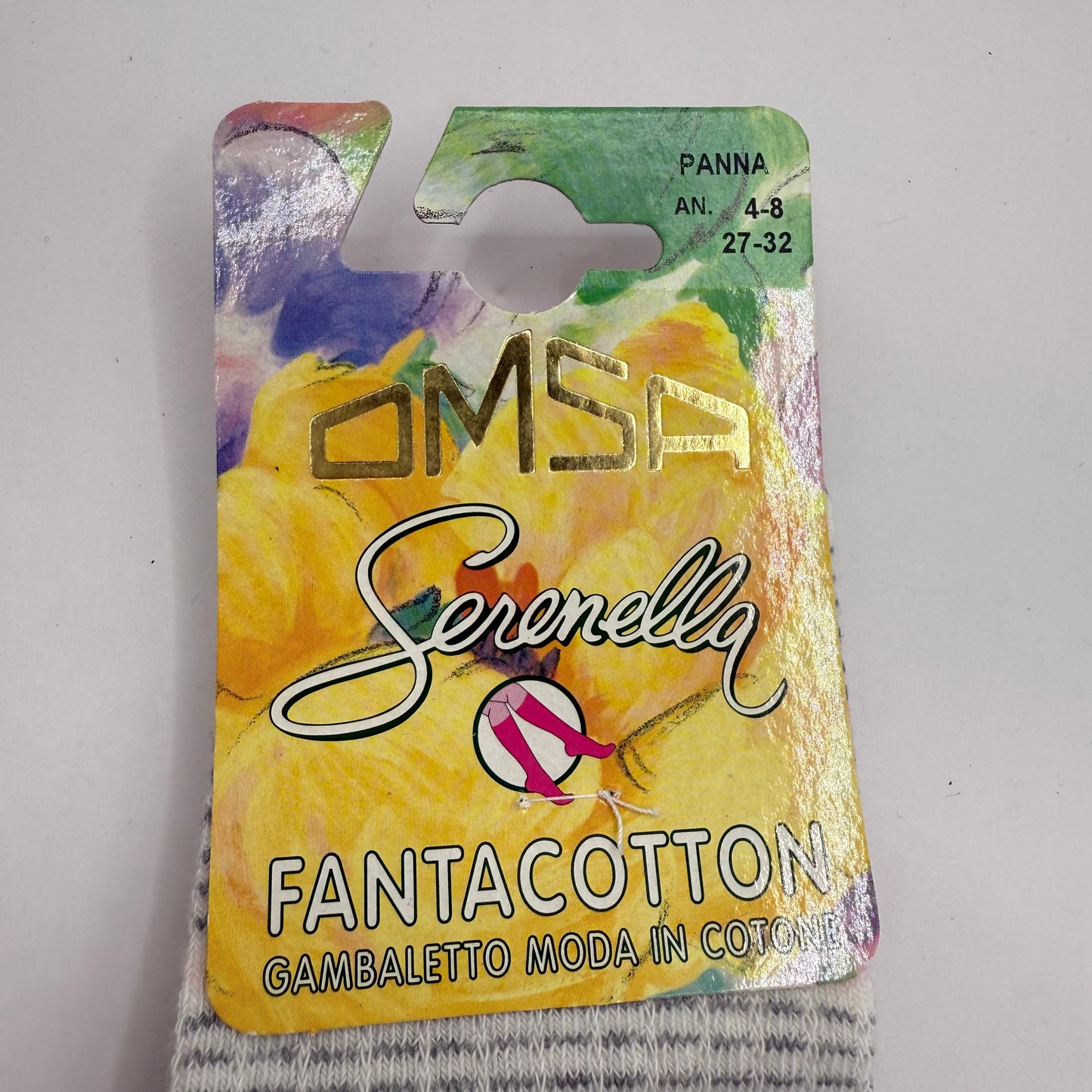 OMSA Fantacotton Gambaletto Moda Girl's Cotton Socks