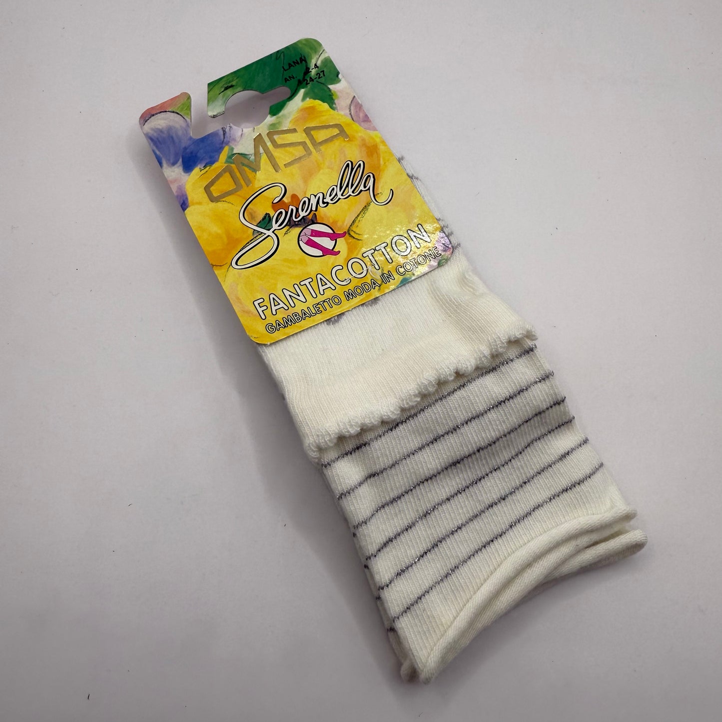 OMSA Fantacotton Gambaletto Moda Girl's Cotton Socks