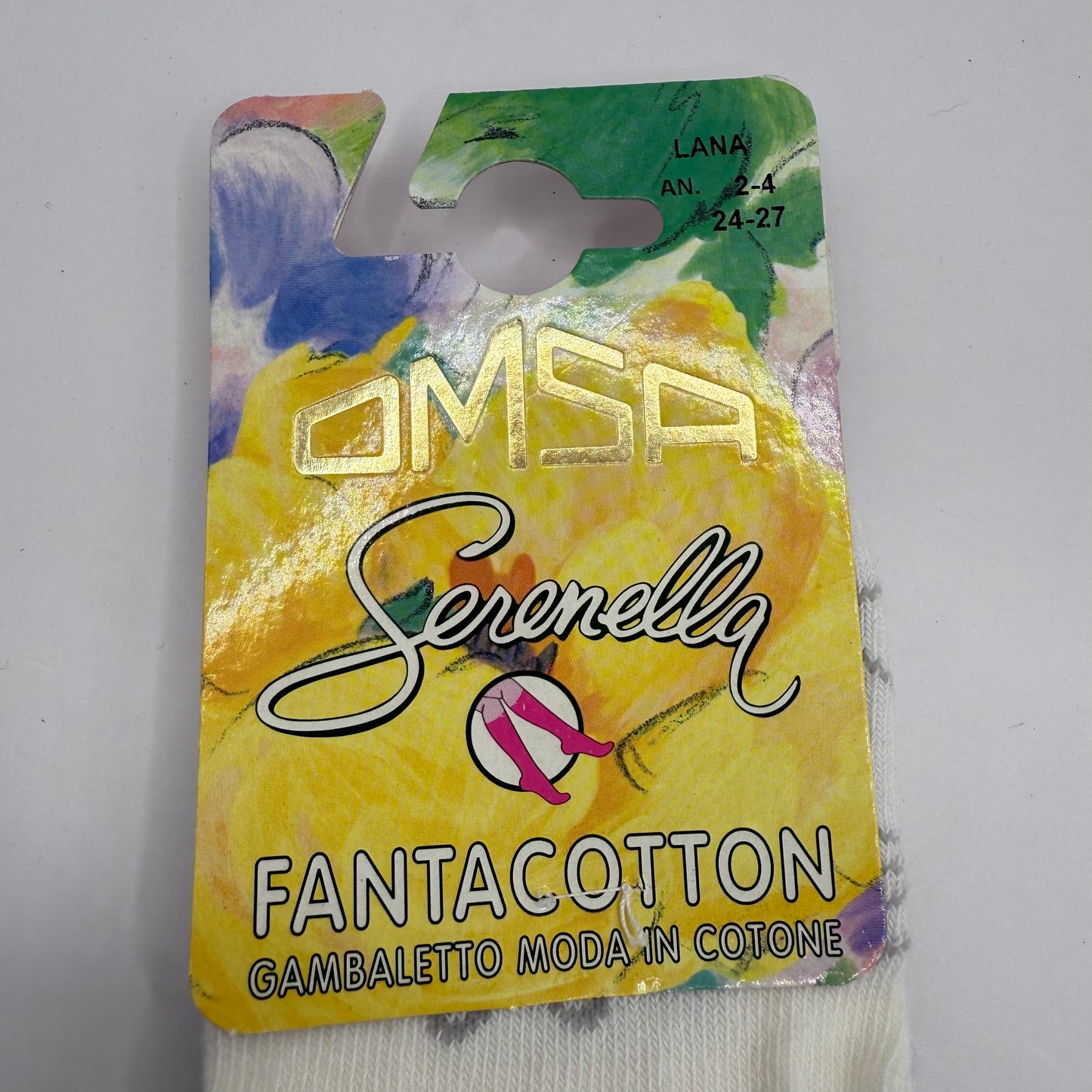 OMSA Fantacotton Gambaletto Moda Girl's Cotton Socks