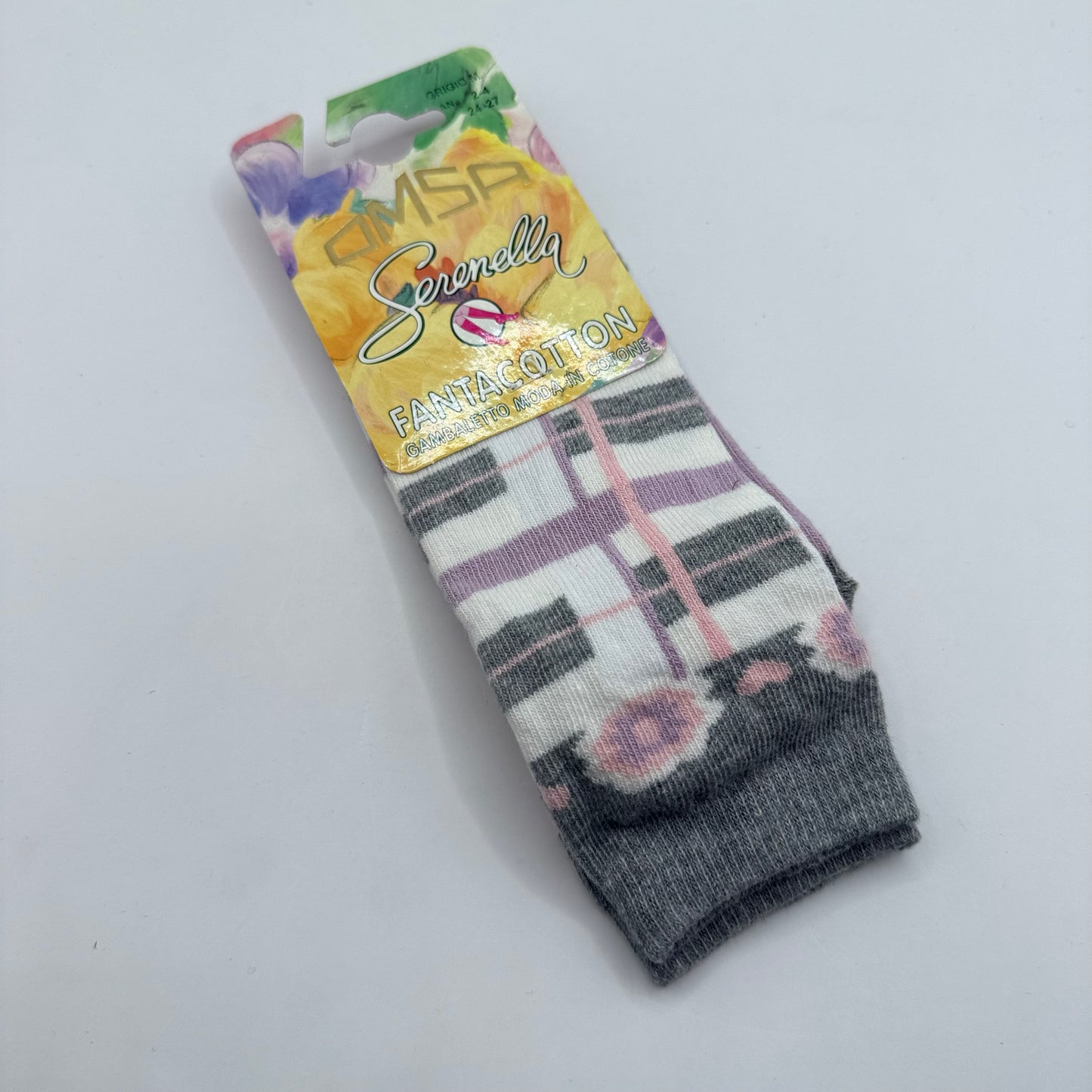 OMSA Fantacotton Gambaletto Moda Girl's Cotton Socks
