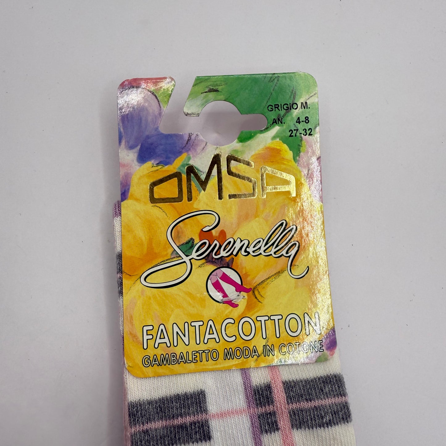 OMSA Fantacotton Gambaletto Moda Girl's Cotton Socks