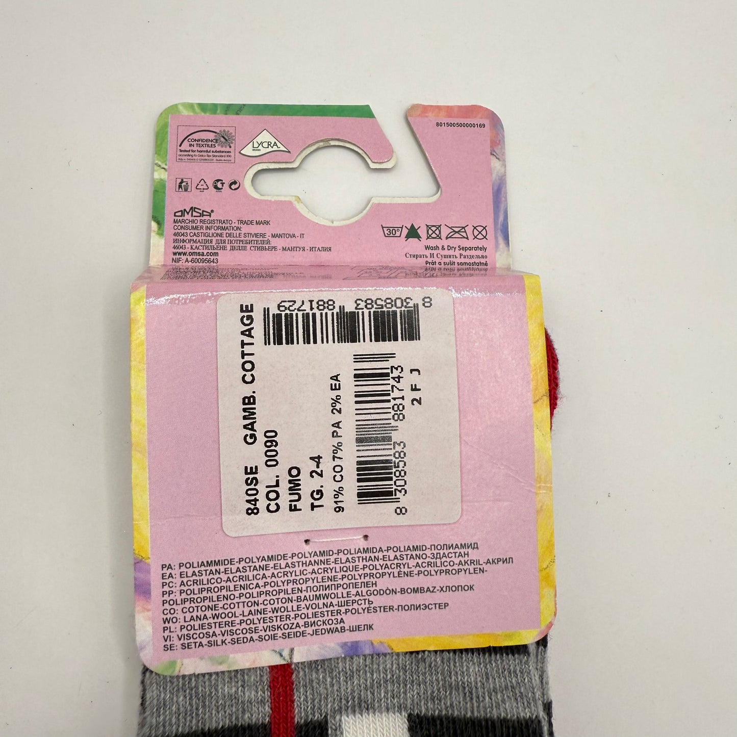 OMSA Fantacotton Gambaletto Moda Girl's Cotton Socks
