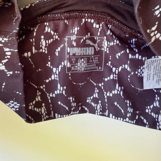 PUMA Sports Bra Lace Print - Size S / 10