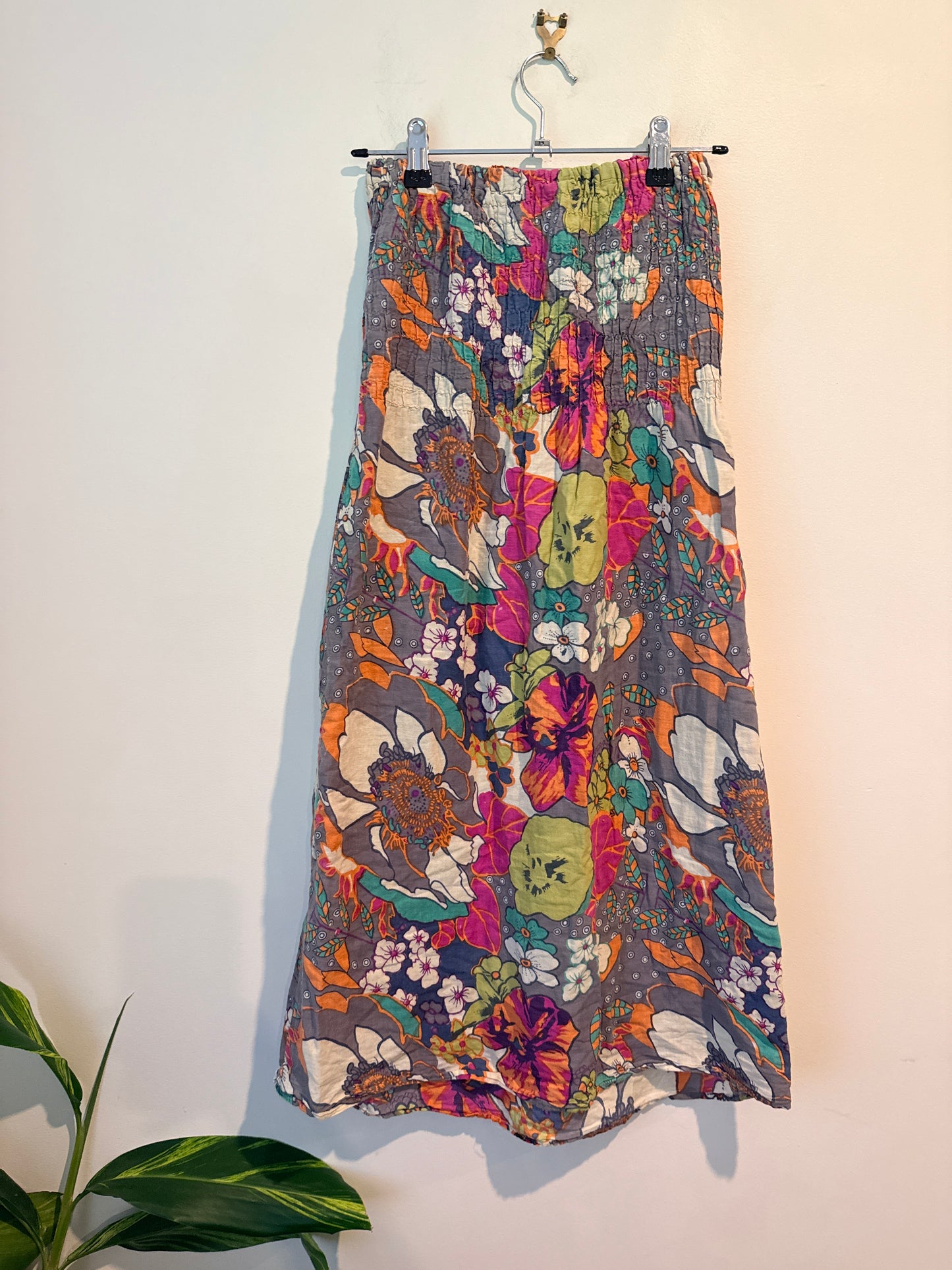 Shanton Size 10 Floral Print Maxi Skirt