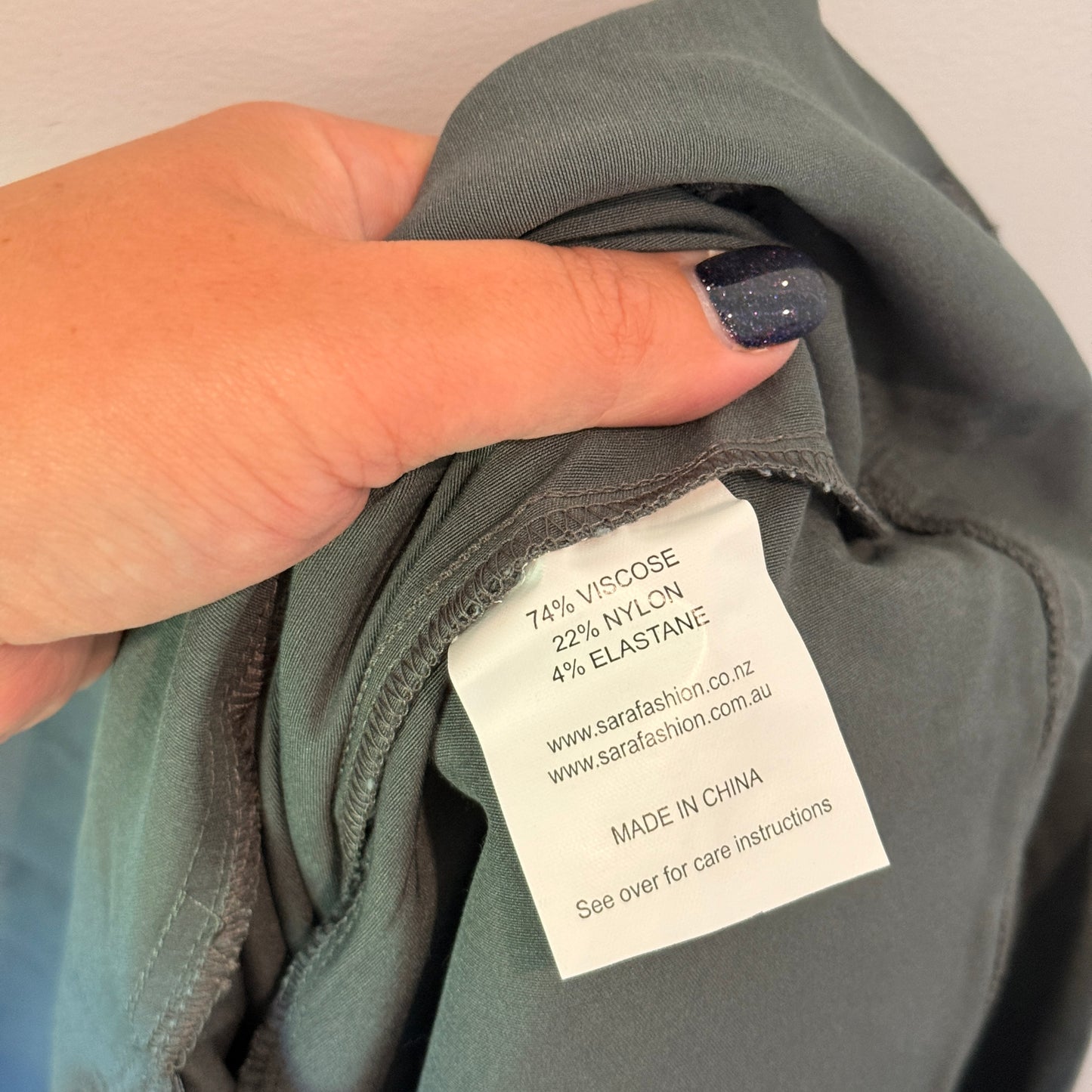 Sara Pull On Pants Nickel Grey
