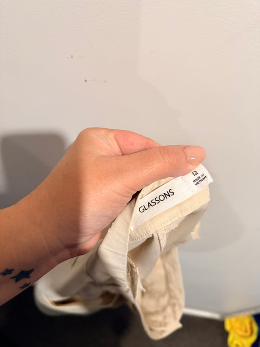 Glassons Size 12 Straight-Cut Shorts