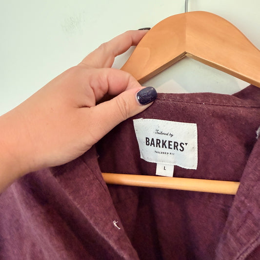 Barkers Size L Bordeaux Teca Shirt