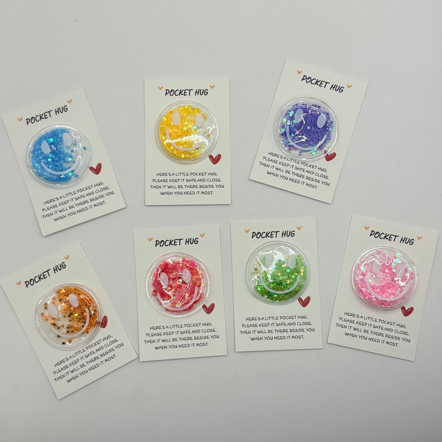 A little pocket hug token - gift giving original photo - what’s new stationery