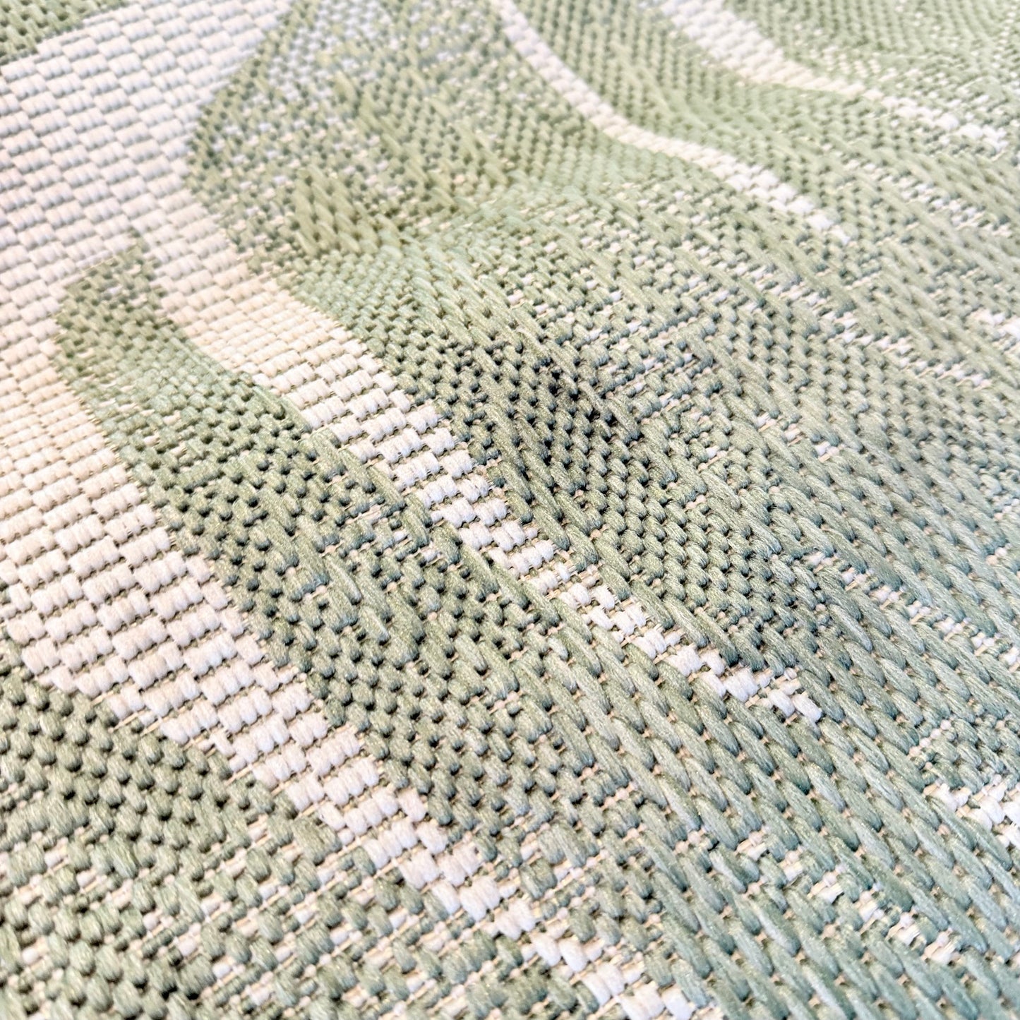 Indooroutdoor runner mat - light green & white - rugs original photo - what’s new home&living materials