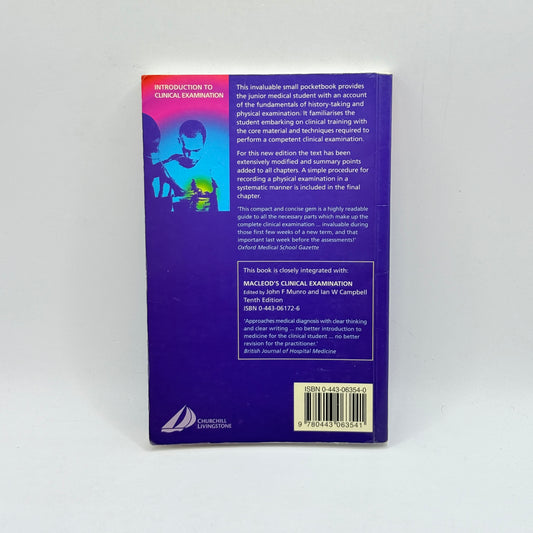 Introduction to Clinical Examination (Seventh Edition) by Ford & Munro