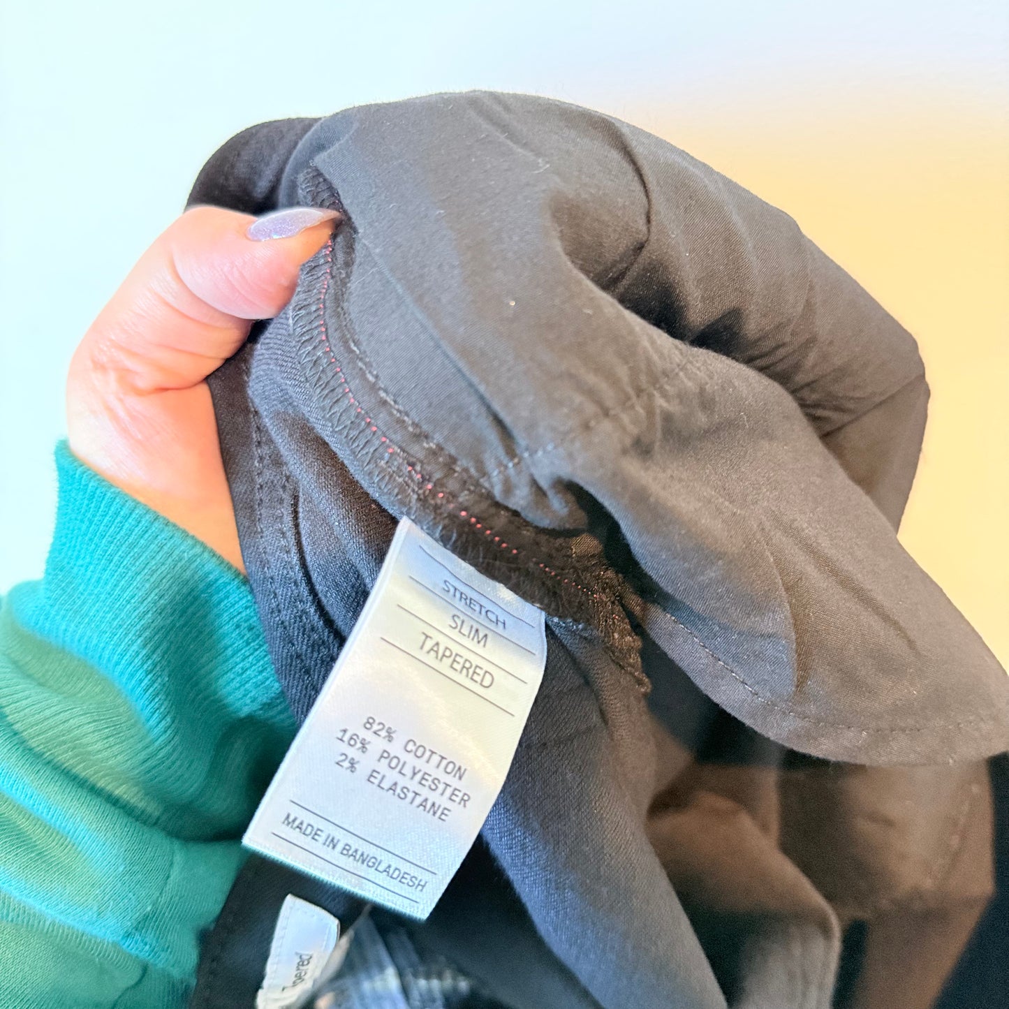 Just Jeans Slim Tapered Power Stretch Denim Black - Size 42W 30L