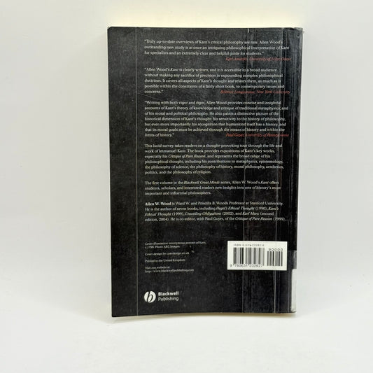 Kant by Allen W. Wood