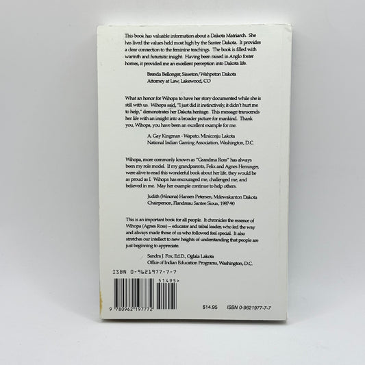 Keeper of the Female Medicine Bundle: Biography of Wihopa by Dr. A.C. Ross (SIGNED)