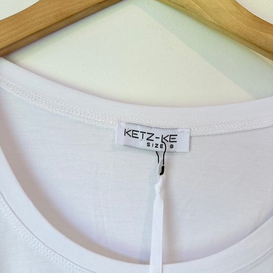 Ketz-ke Soar Rayon Skivvy Long Sleeve Top - Size 8