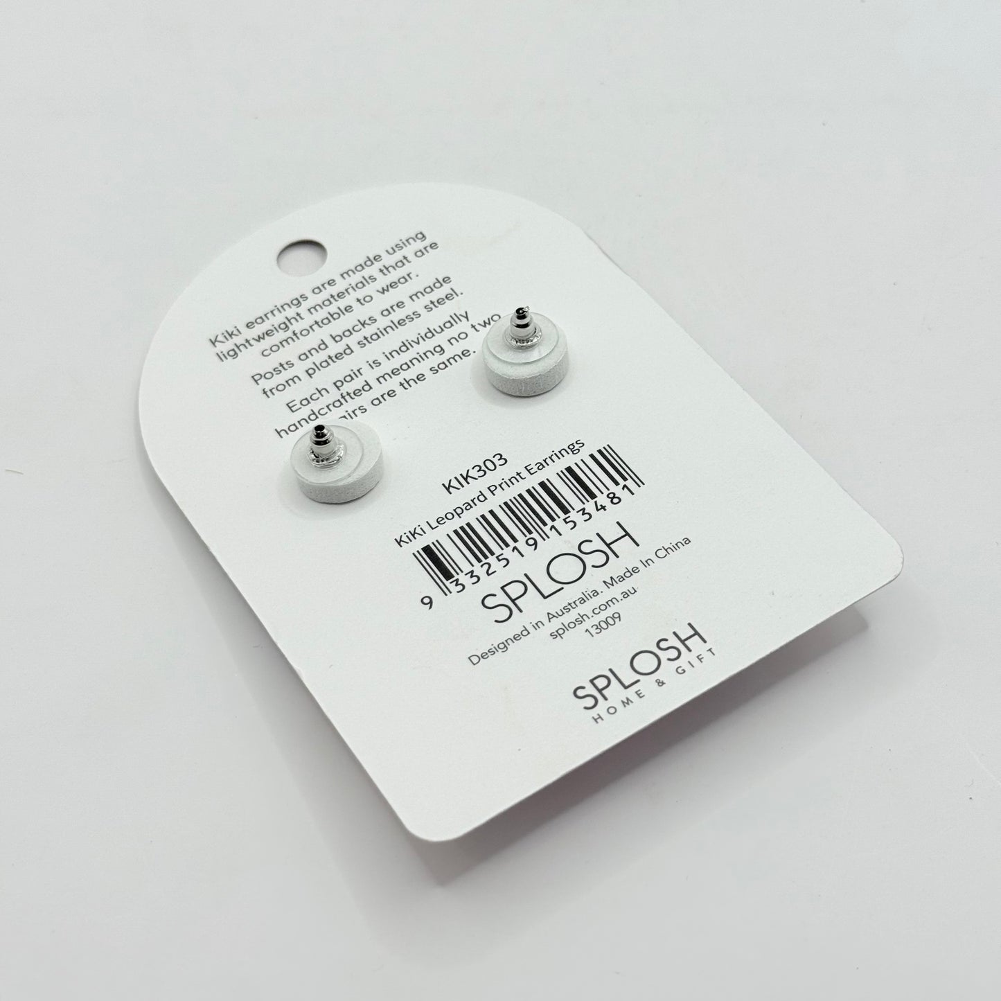 Splosh Kiki Leopard Print Earrings