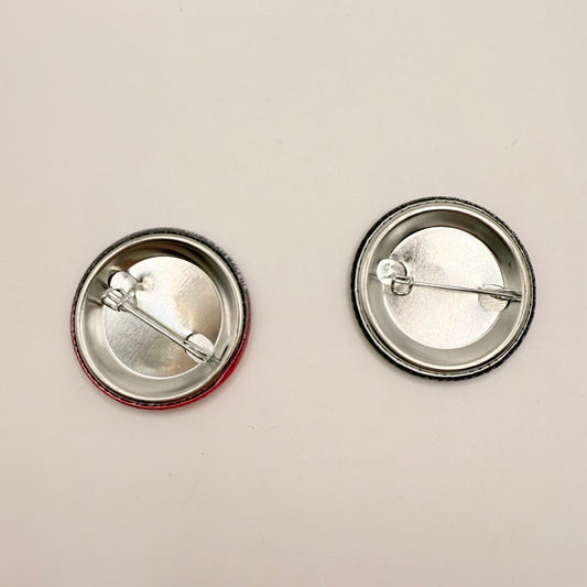 Knowledge fight podcast pinback button set - pinback buttons original photo - what’s new stationery