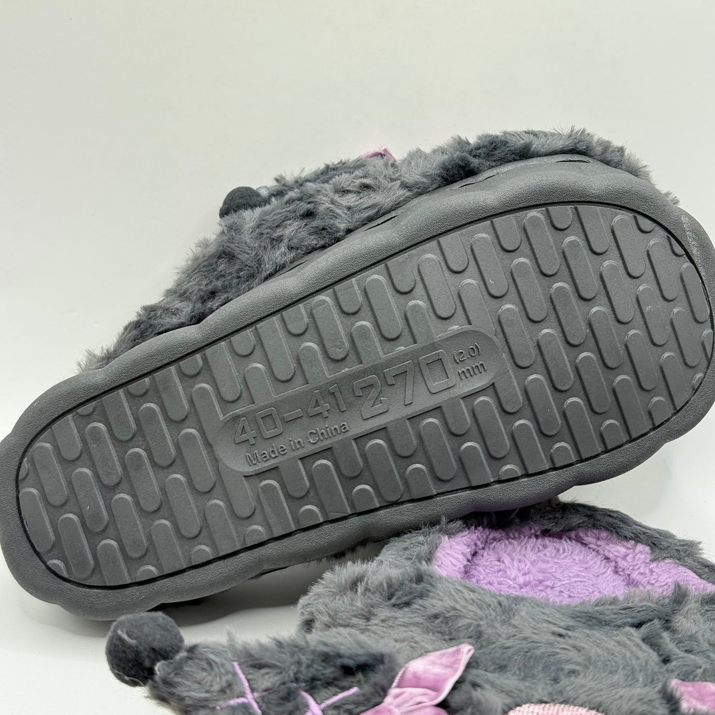 Kuromi Plush Slippers for Adults - Size 40-41 (270mm)