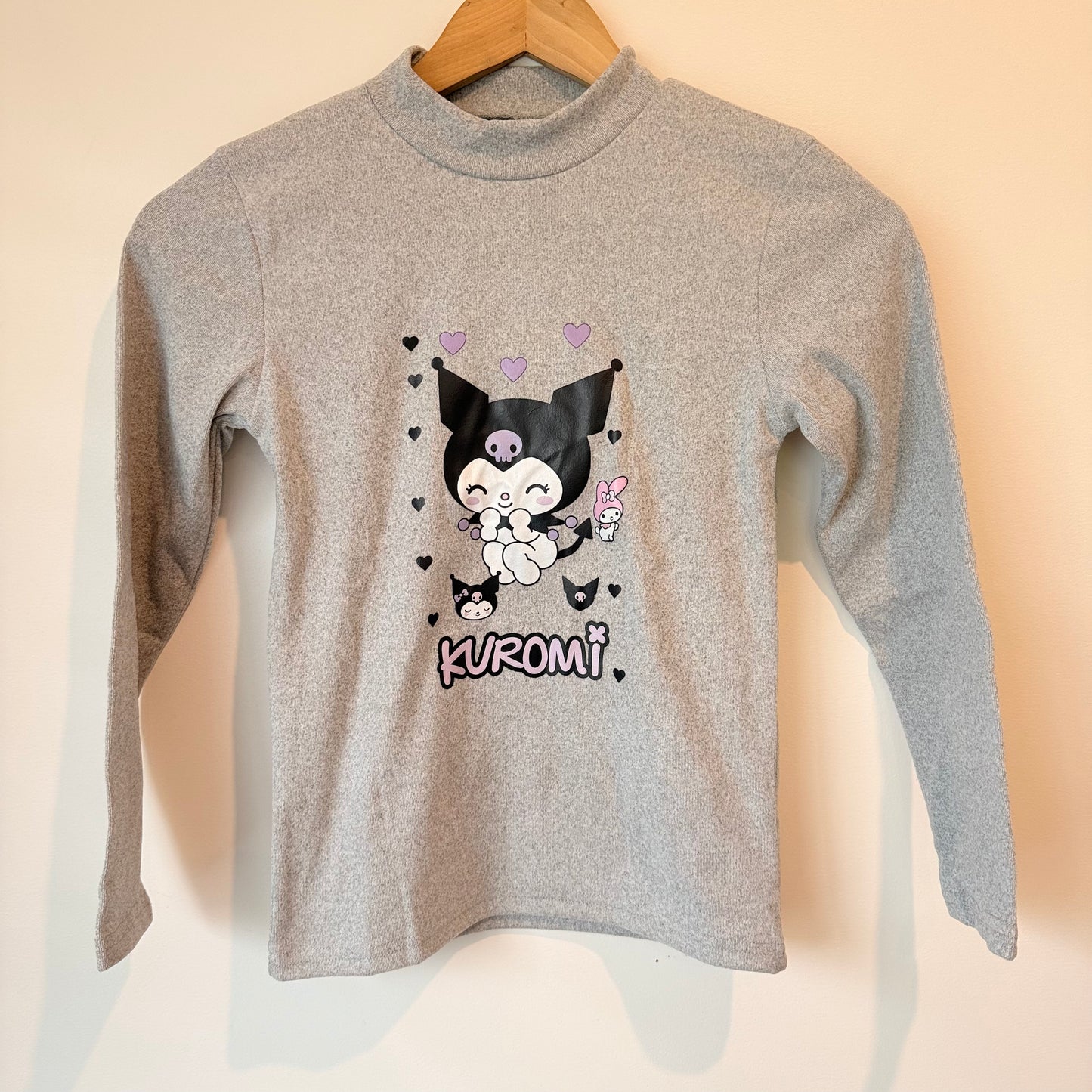 Kuromi sanrio long sleeve top - size 140 (suit 7-9y) - sweatshirts baby clothing - original photo - what’s new