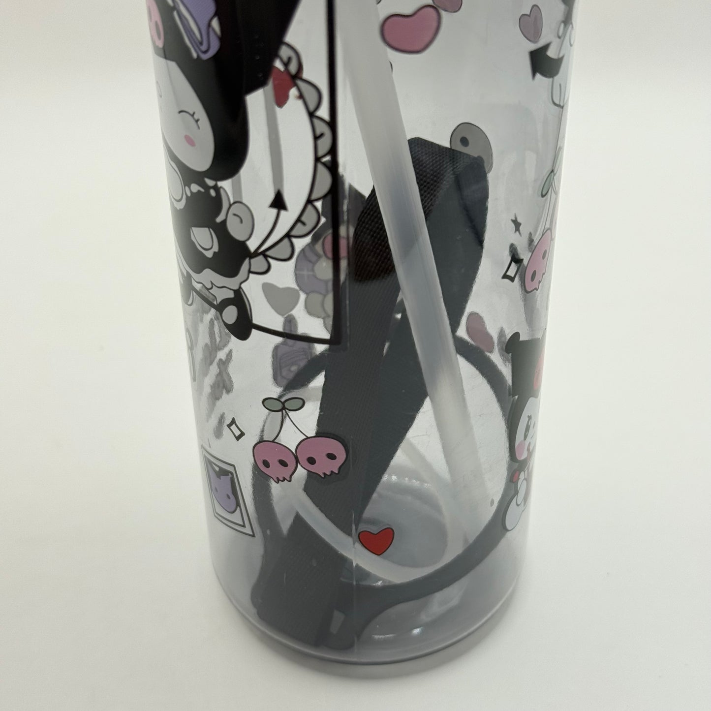 Kuromi Water Bottle with Strap & Straw 1.5L