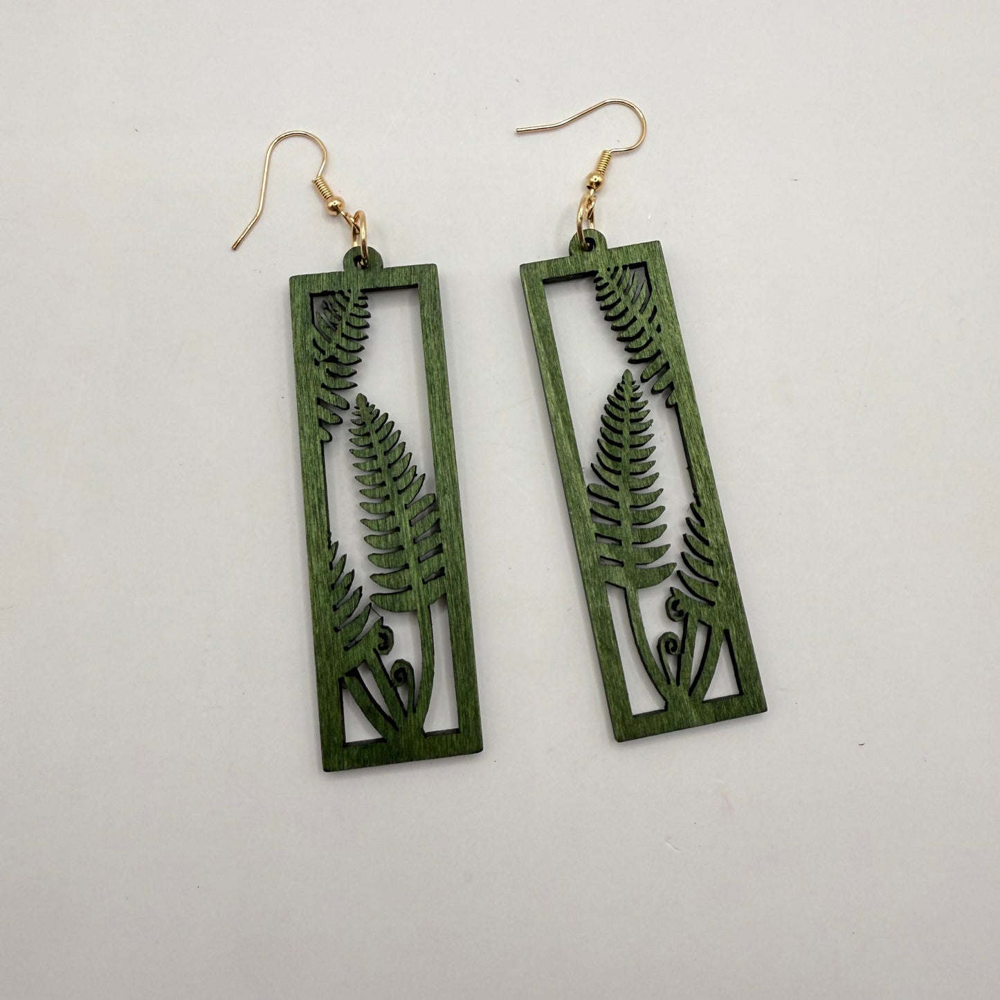 Fern-Inspired Drop Earrings