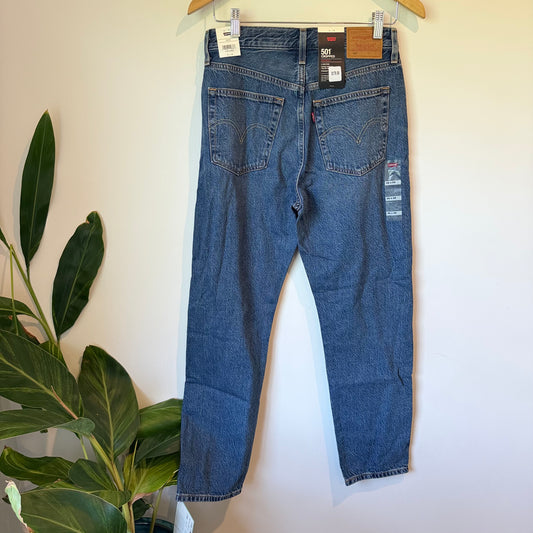 Levi's 501 Cropped Lightweight Denim Jeans W26 x L28