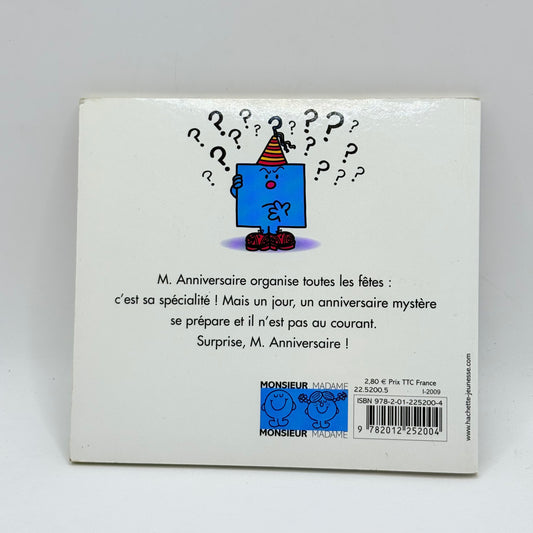 M. Anniversaire by Roger Hargreaves (Mr. Men)