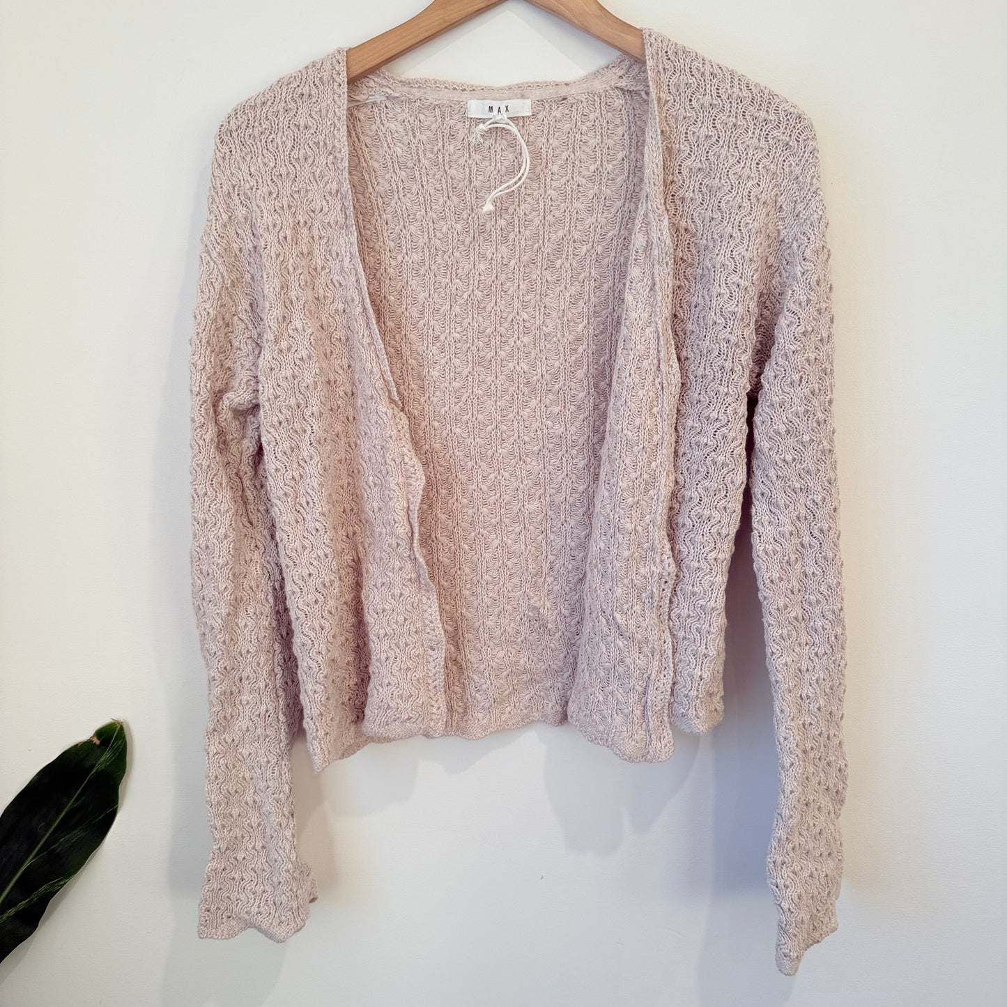 Max knitted cardigan – beige – size xs - cardigans top women’s apparel