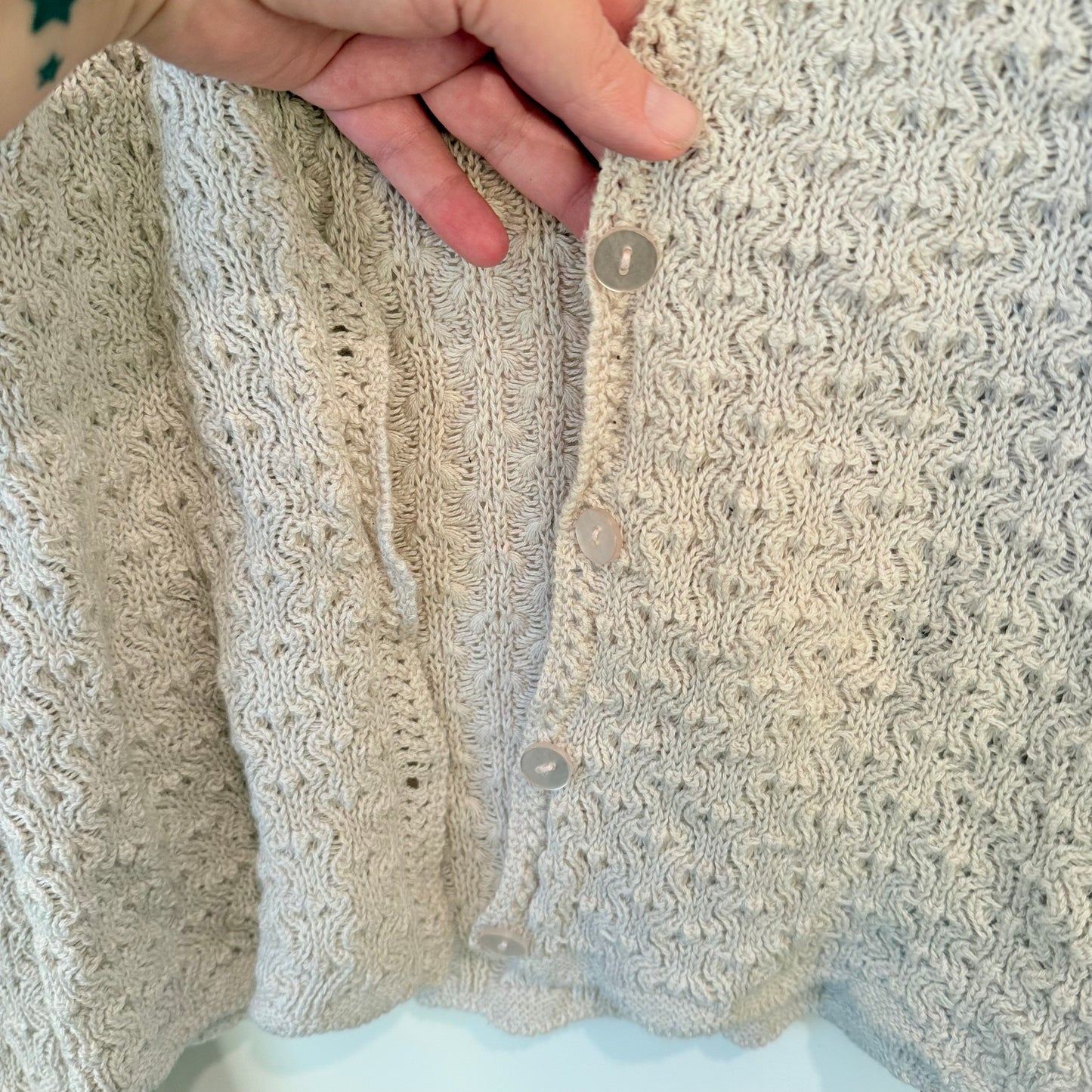 Max knitted cardigan – beige – size xs - cardigans top women’s apparel