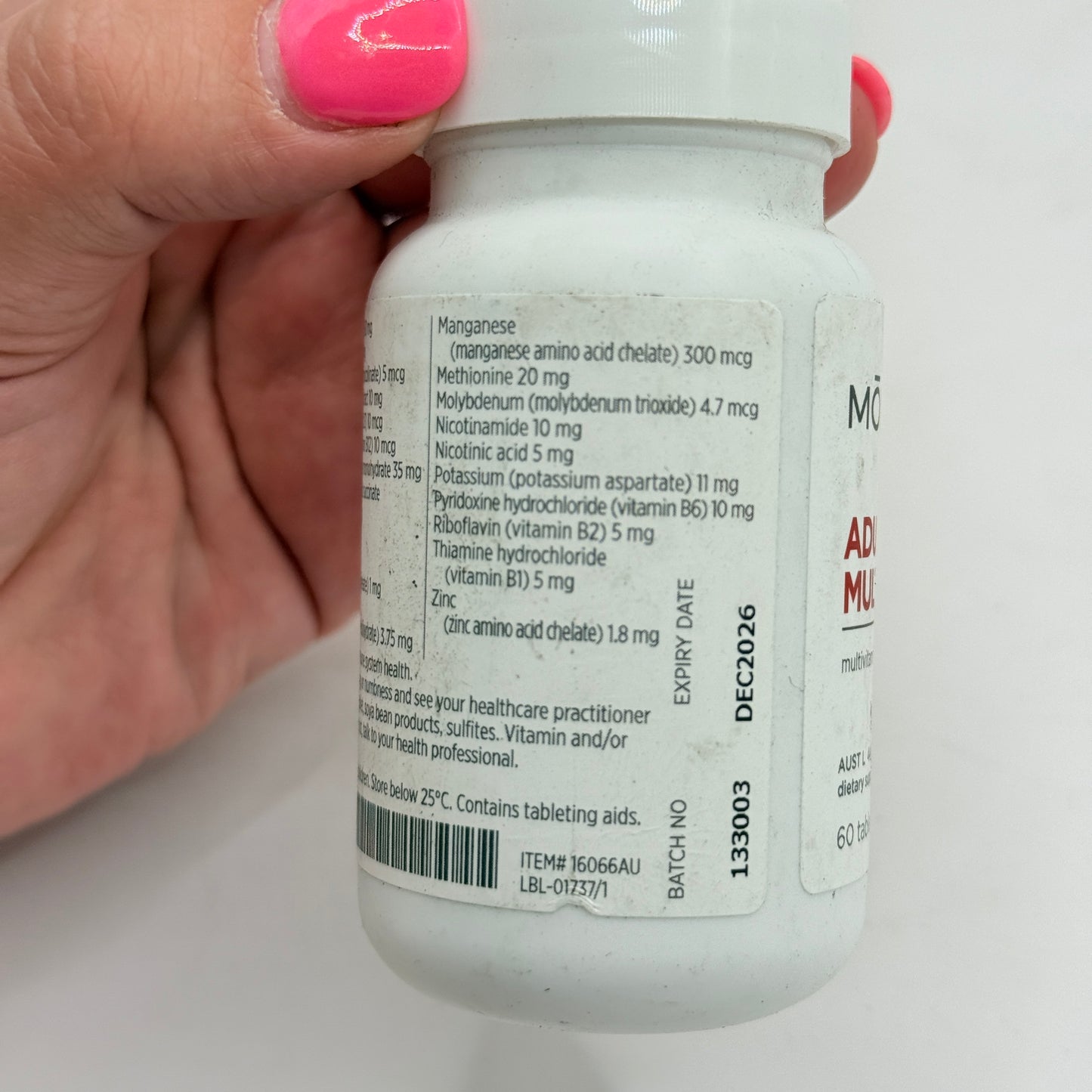 MŌDERE Adult Daily Multivitamin and Mineral Supplement - 60 Tablets