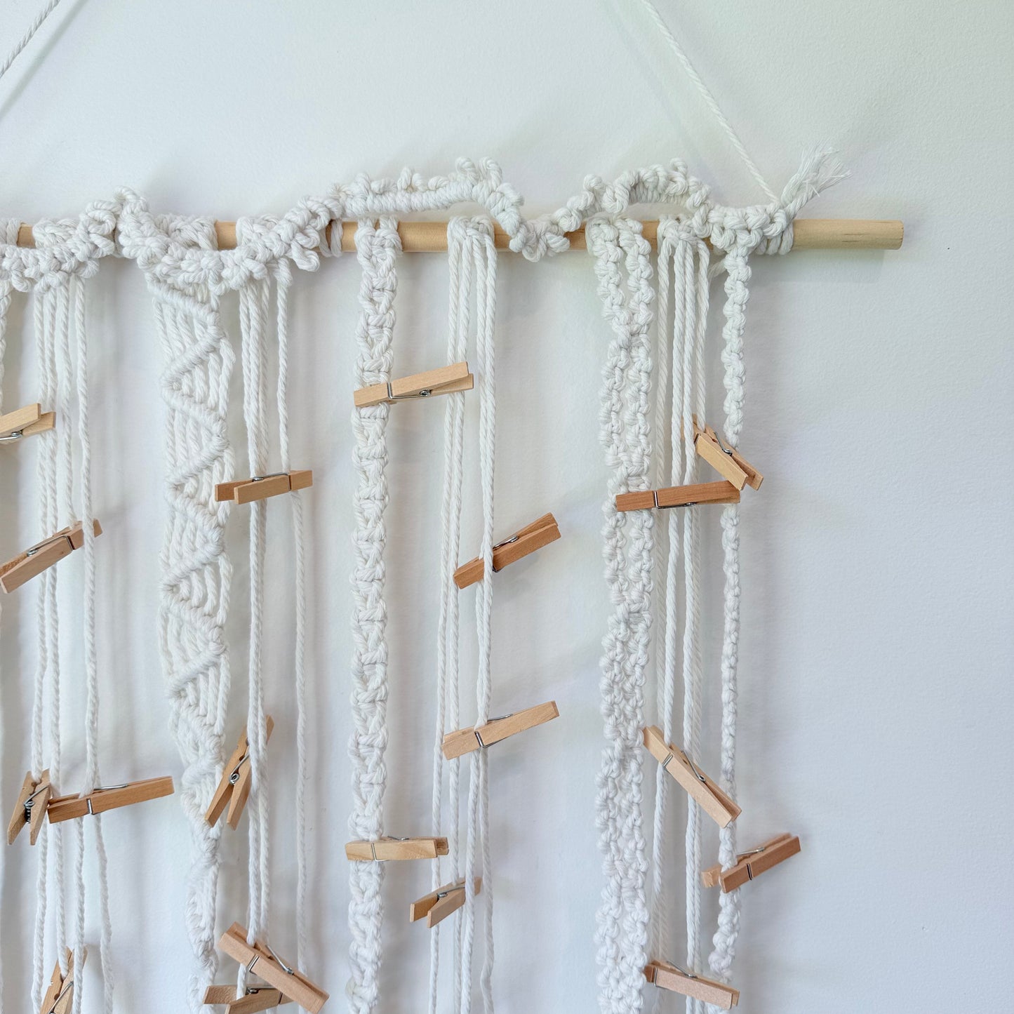 Macrame Photo Display Wall Hanging