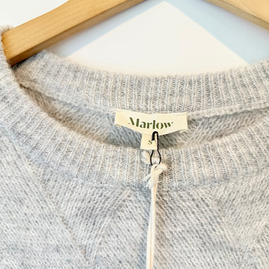 Marlow Cosmo Knit Sweater in Grey Marle - Size S
