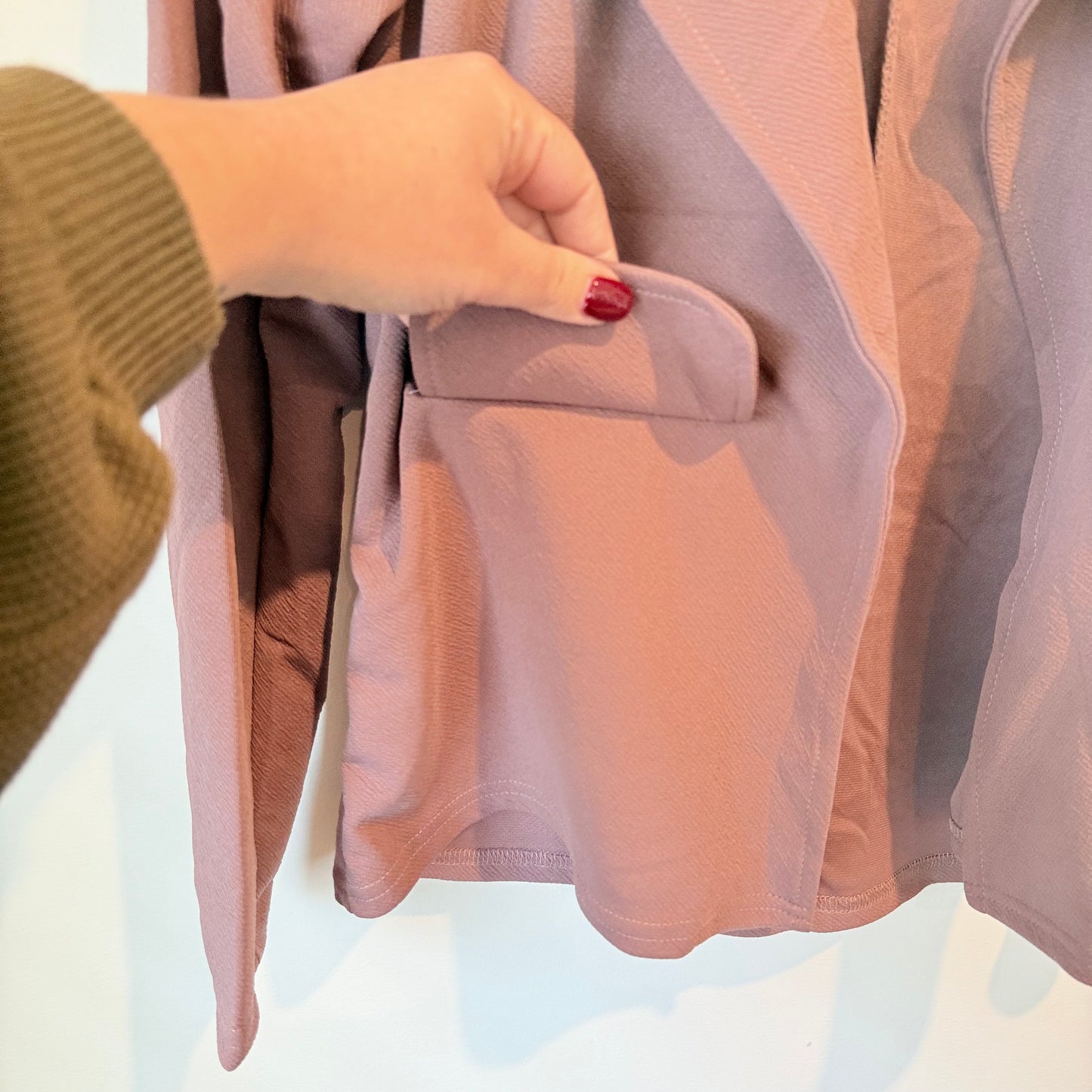 Mast & Harbour Lightweight Blazer in Dusty Rose - Size S