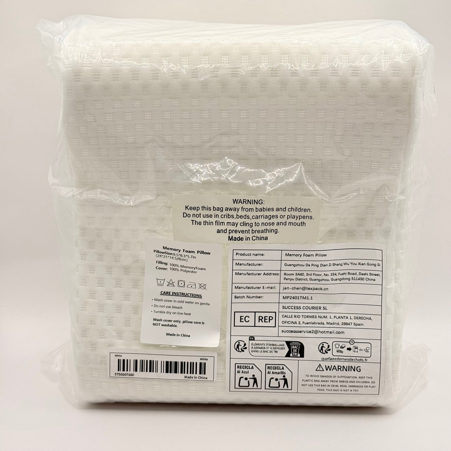 Memory foam pillow - for neck and back support - pillows original photo - what’s new home&living materials