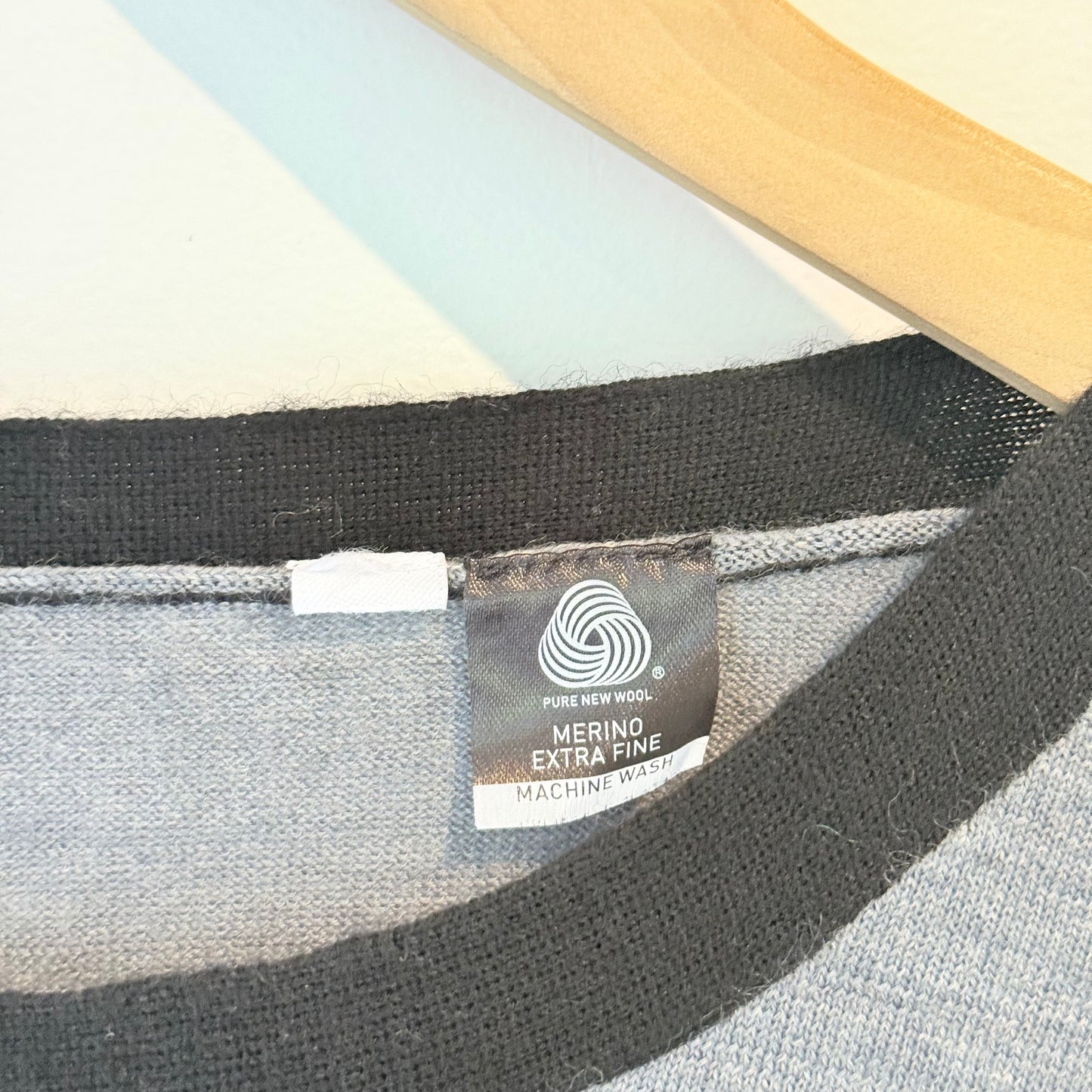 Merino Wool Striped Sweater - Size 12