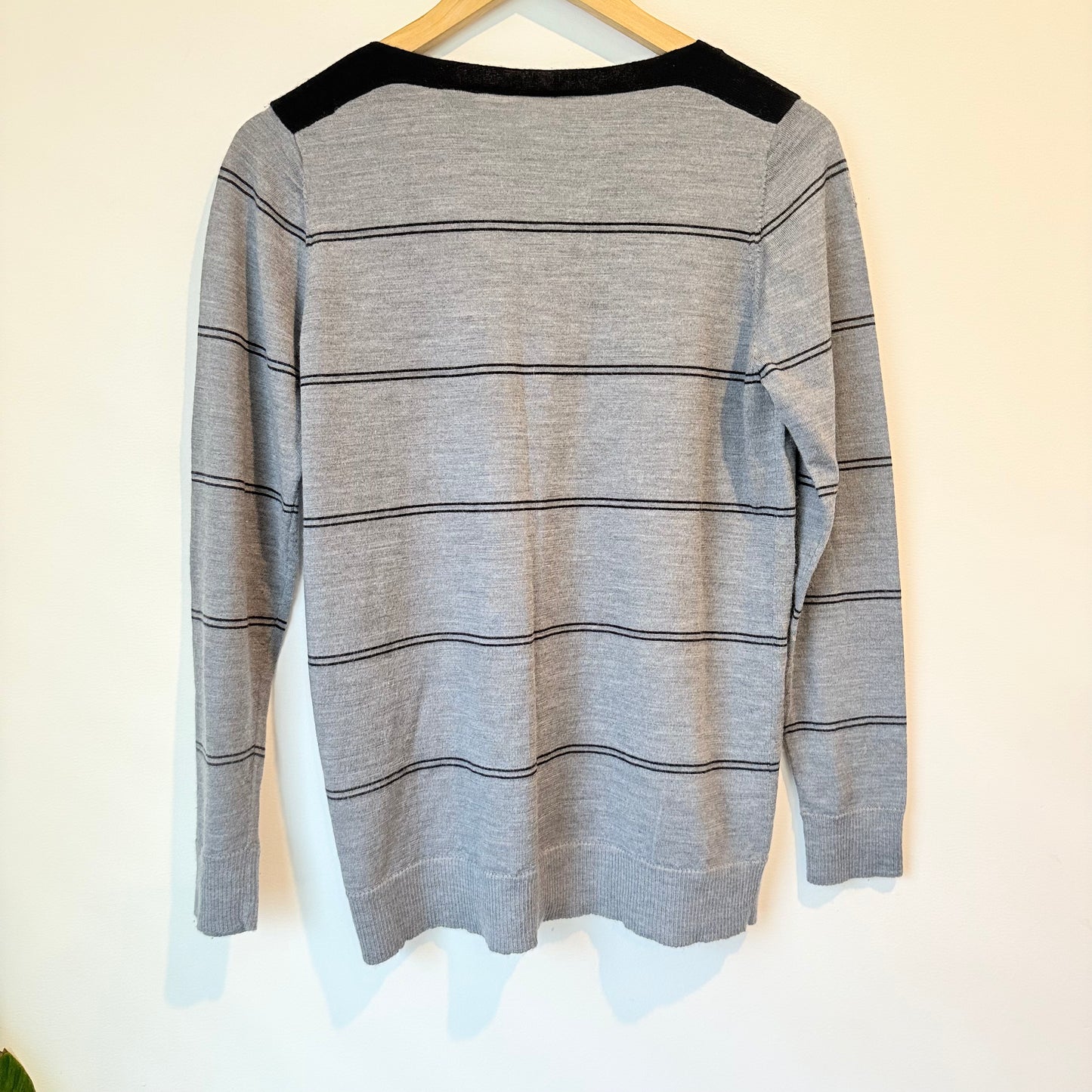 Merino Wool Striped Sweater - Size 12