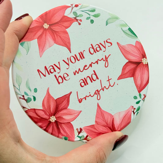 Splosh Merry & Bright Cork-Backed Coaster