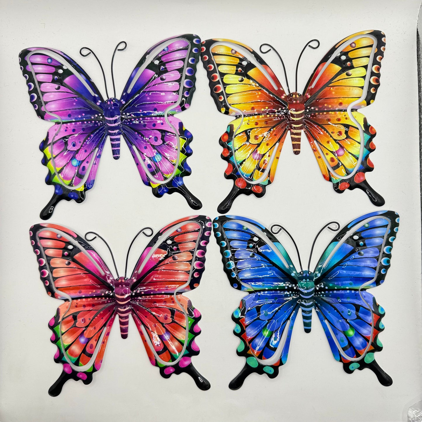 Metal butterfly wall decor set - sculptures & statues original photo - what’s new home&living materials