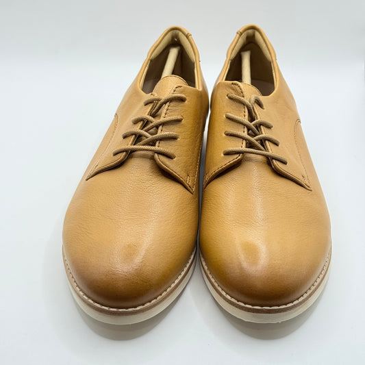 Mia Vita Rihannah Leather Lace-Up Shoes - Tan - Size 37
