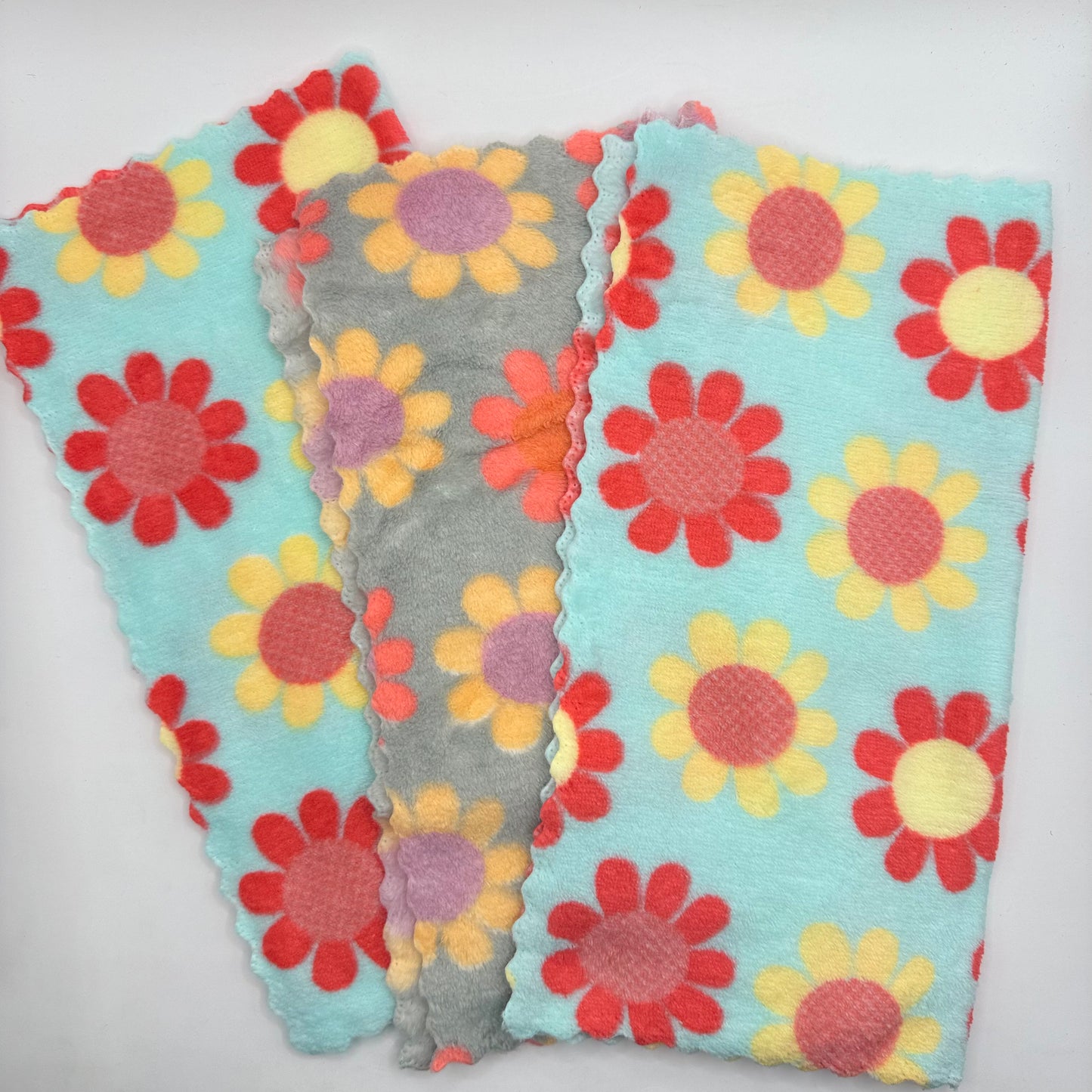 Set of 3 Floral Dish Cloths