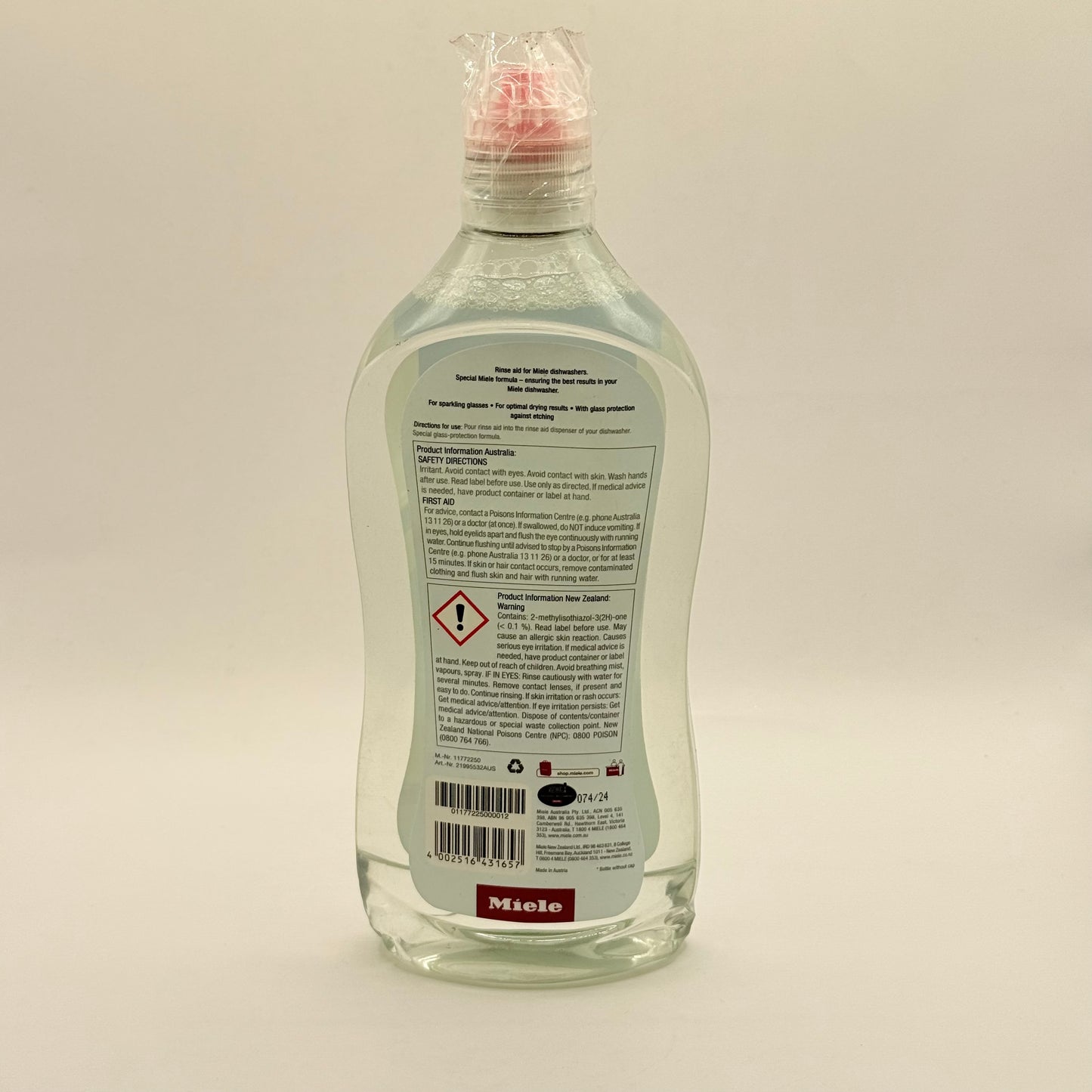 Miele Rinse Aid - 500 mL