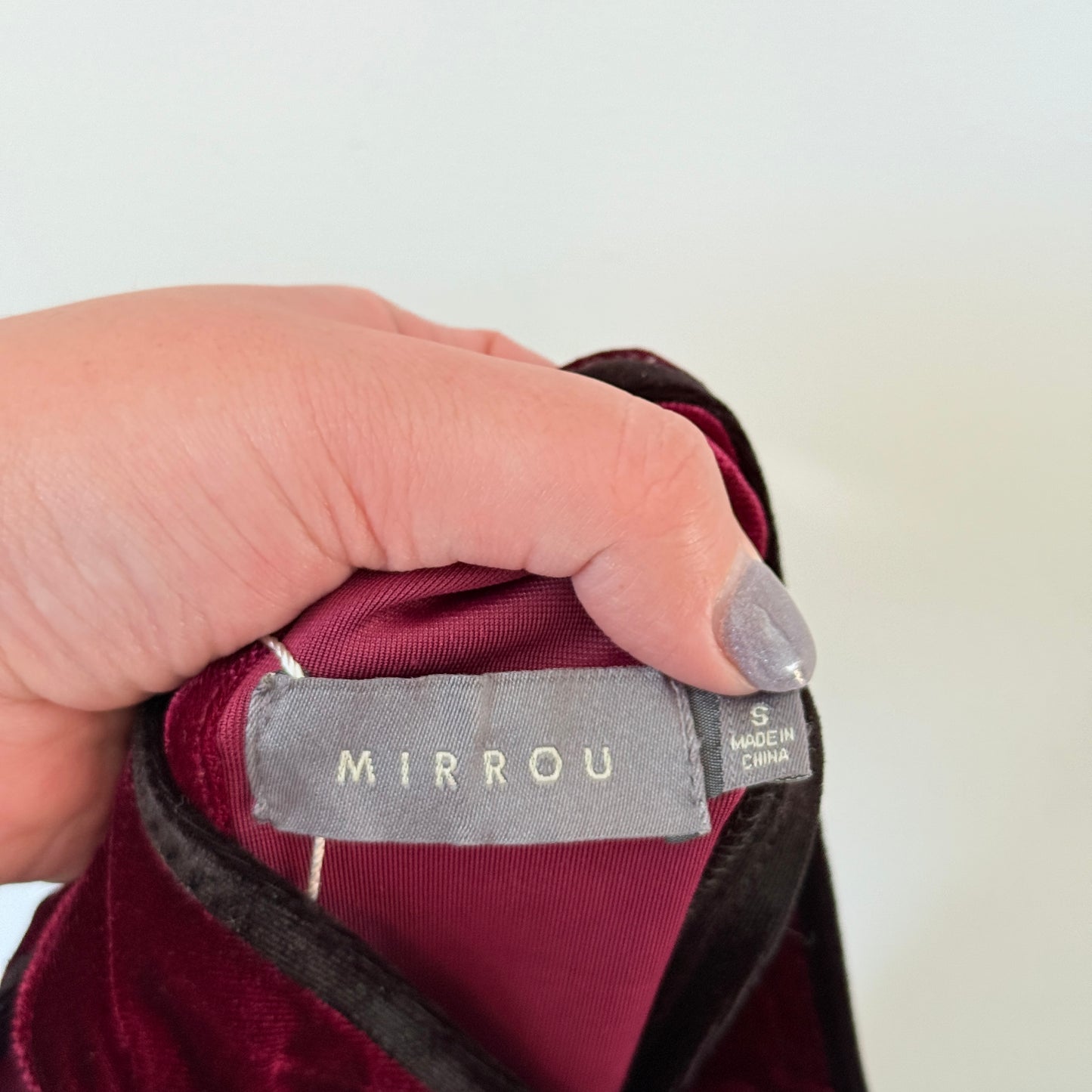 Mirrou Velvet Halter Top – Size S