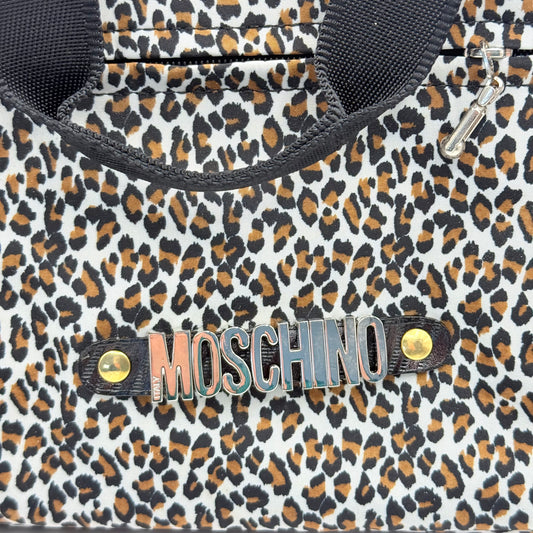 Moschino Leopard Print Utility Bag