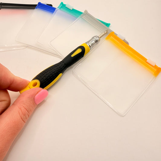 Reuseable mini pouch set - travel pouches original photo - what’s new stationery